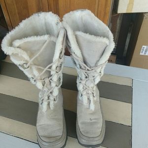 Nine West girls lace up/zip boots